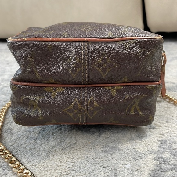 Louis Vuitton Monogram Mini Amazon Bag Crossbody Detachable Chain Strap Two Zip - Picture 6 of 17
